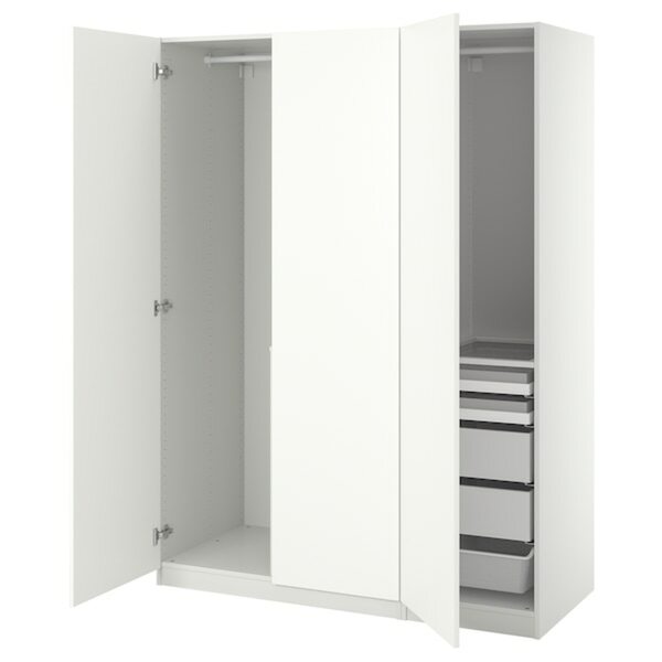 Bild 1 von PAX / FORSAND  Schrankkombination, weiß/weiß 150x60x201 cm