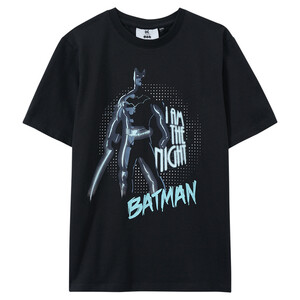Batman T-Shirt mit großem Motiv SCHWARZ / TÜRKIS
