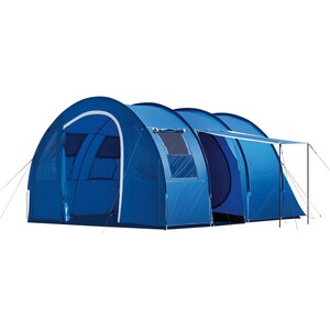 Zelt mit Stahltürstange Blau