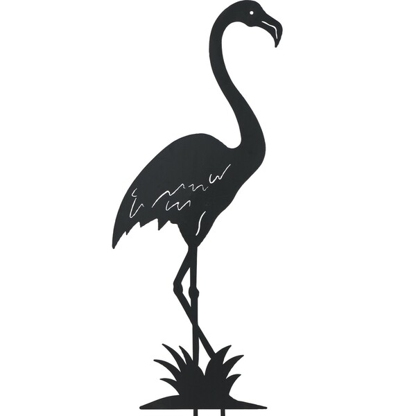 Bild 2 von Gartenstecker Flamingo 90 cm Dunkelgrün