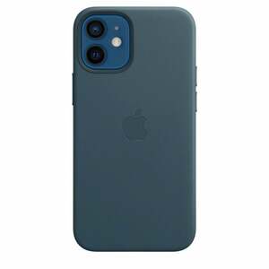 iPhone 12 mini Leder Case mit MagSafe – Baltischblau Handyhülle