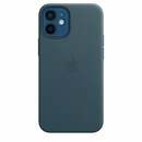 Bild 1 von iPhone 12 mini Leder Case mit MagSafe – Baltischblau Handyhülle