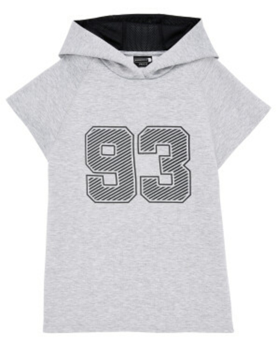 Bild 1 von Sport-Shirt mit Kapuze, Ergeenomixx, hellgrau melange