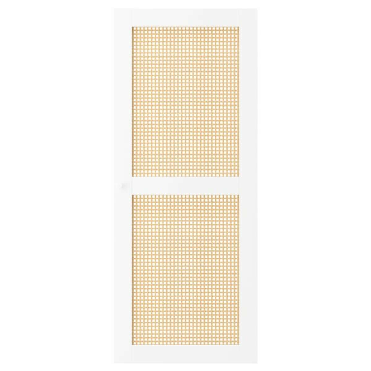 Bild 1 von HÖGADAL  Tür, weiß/geflochtener Bambus 40x97 cm