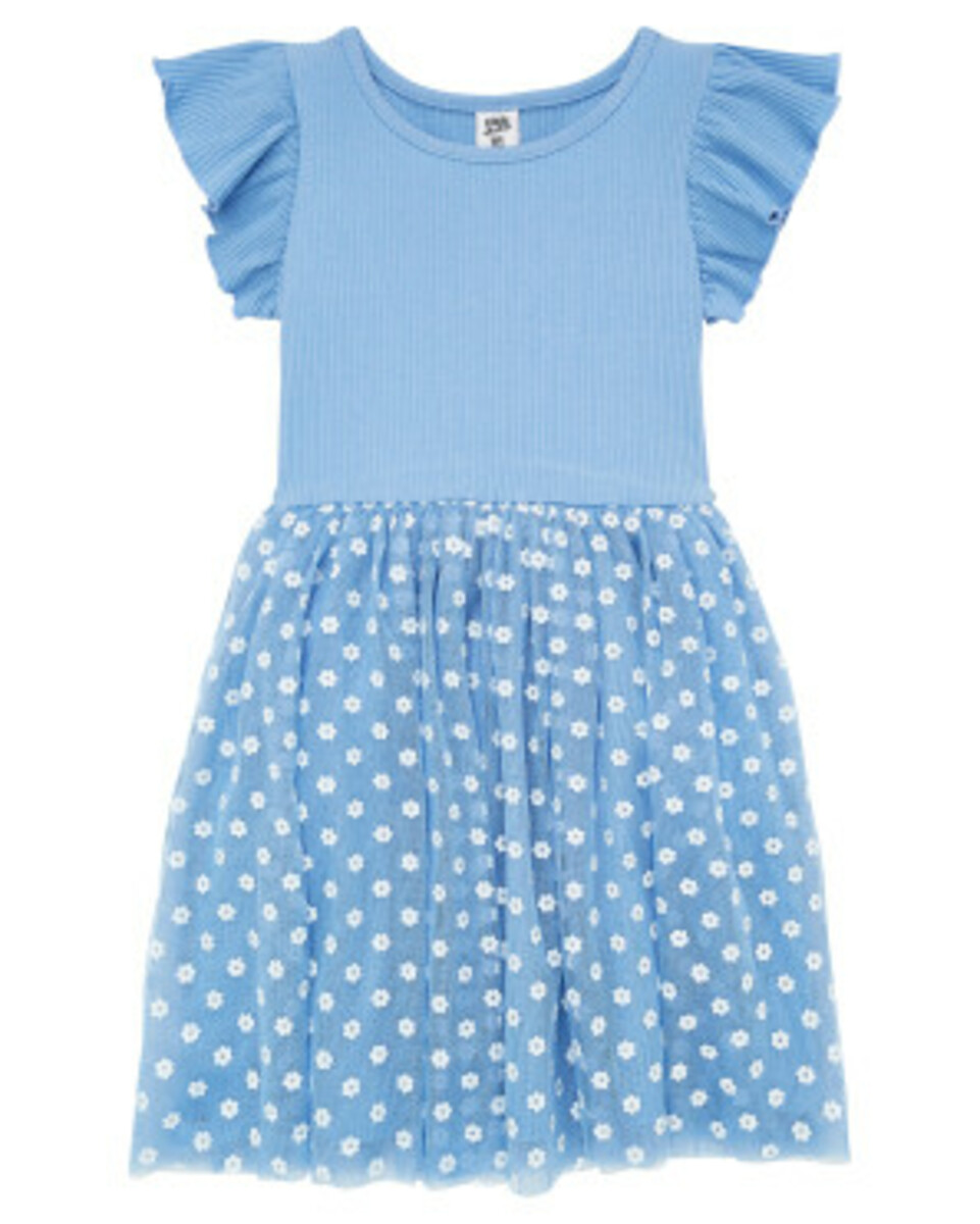 Bild 1 von Kleid mit Meshrock, Kiki & Koko, Blumen, hellblau