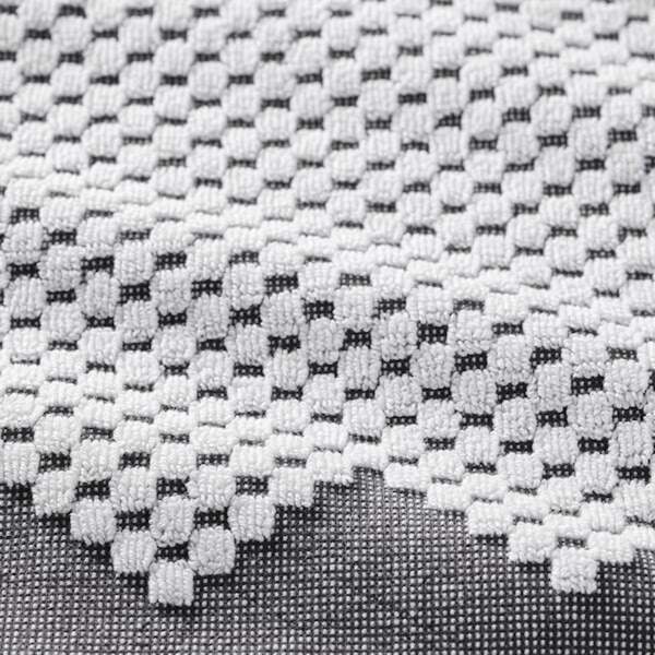 Bild 2 von FJÄLLSTARR  Handtuch, weiß/grau 50x100 cm