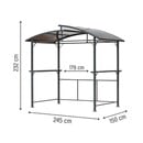 Bild 4 von Leco Profi Grill-Pavillon 245 cm x 150 cm