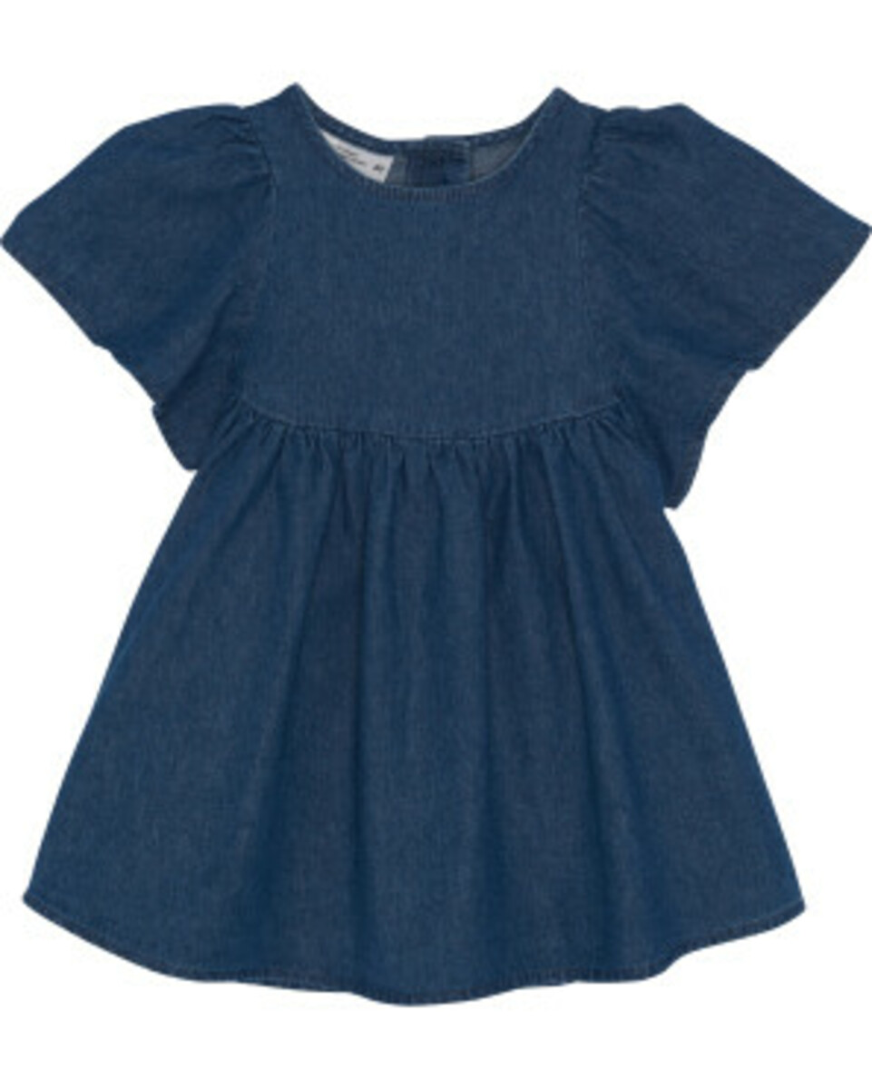 Bild 1 von Jeanskleid mit Flügelärmeln, Ergee, Knopfleiste, jeansblau