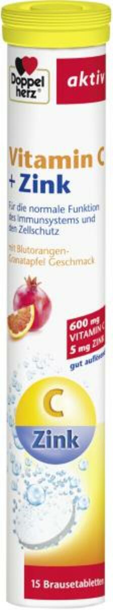 Bild 1 von Doppelherz aktiv Vitamin C + Zink Brausetabletten