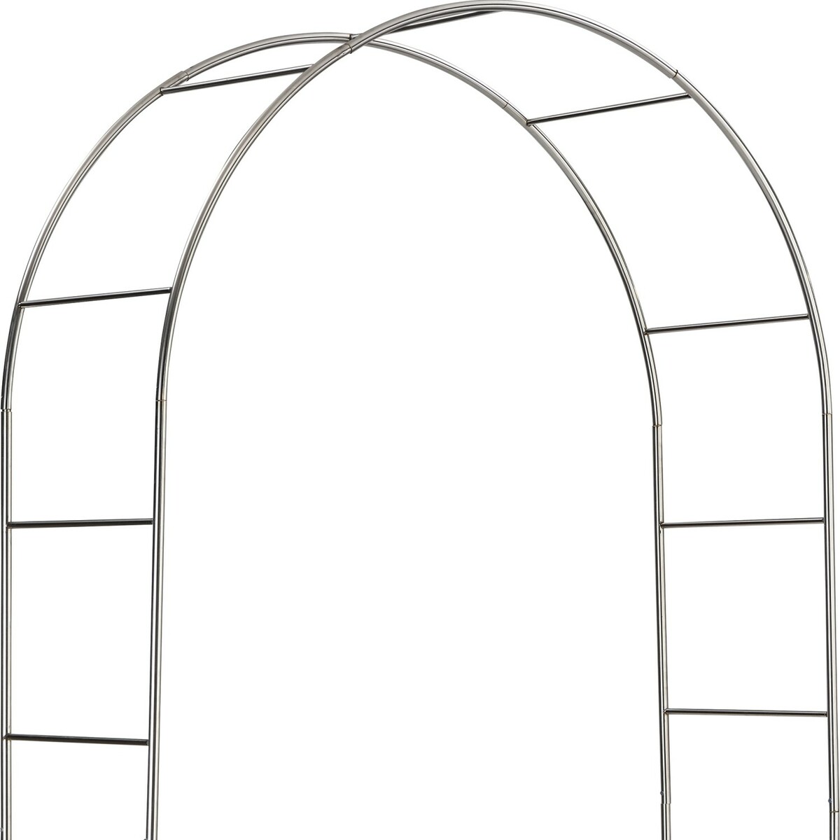 Bild 2 von Rosenbogen Metall 240 cm x 120 cm x 40 cm Silber