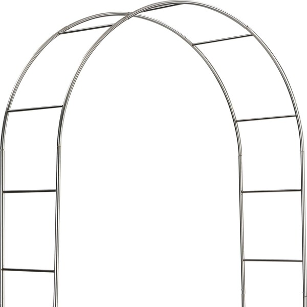 Bild 2 von Rosenbogen Metall 240 cm x 120 cm x 40 cm Silber