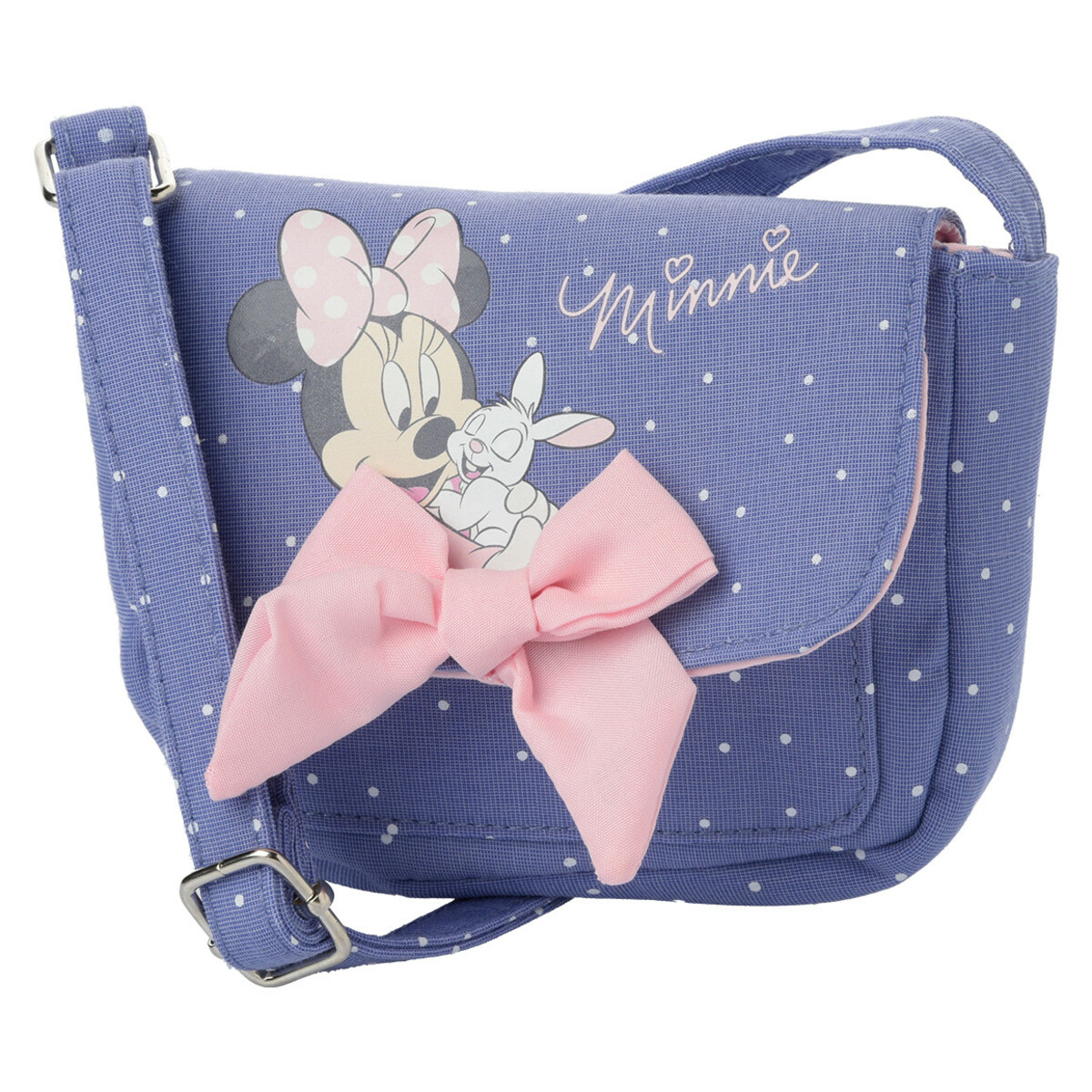 Bild 1 von Minnie Maus Tasche mit Schleifen-Applikation BLAU / ROSA