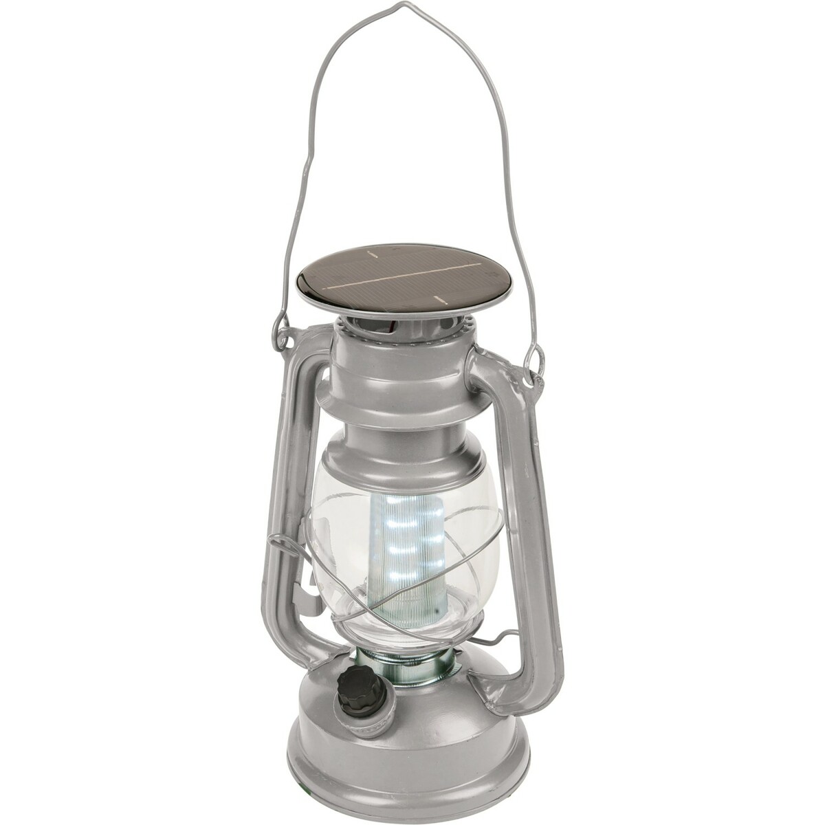 Bild 1 von Happy People LED Campinglaterne Silber/Grau 3,7 V 15 x 11,5 x 24 cm