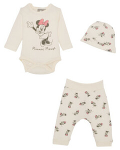 Minnie Mouse Newborn Mütze + Body + Hose, 3-tlg. Set, pink