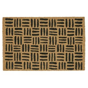 CYKELGRIND  Fußmatte, natur/schwarz 40x60 cm