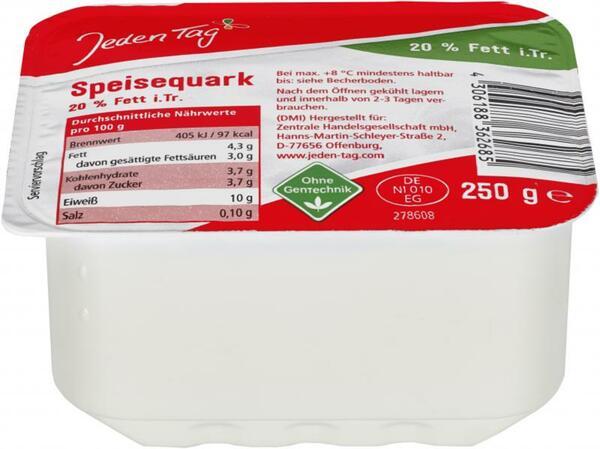 Bild 1 von Jeden Tag Speisequark 20%