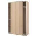 Bild 1 von PAX / HASVIK  Kleiderschrank, Eicheneff wlas/Eicheneff wlas 150x66x236 cm