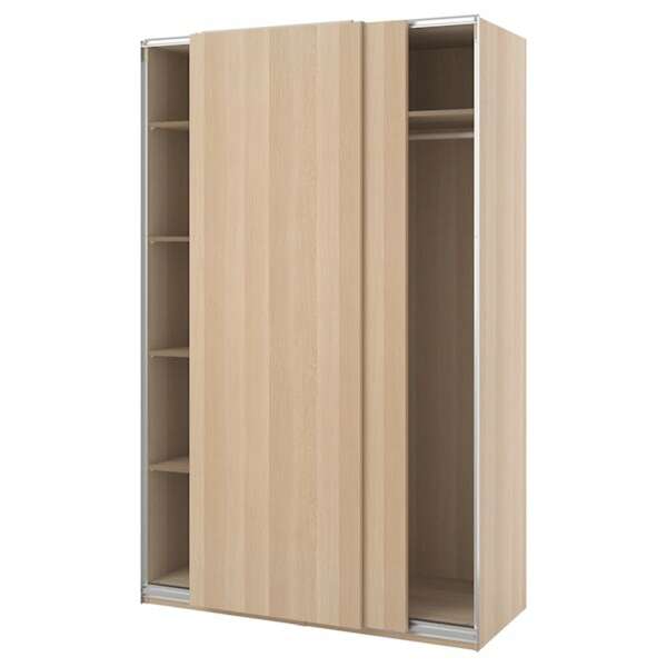 Bild 1 von PAX / HASVIK  Kleiderschrank, Eicheneff wlas/Eicheneff wlas 150x66x236 cm