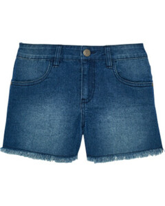 Ausgefranste Shorts, Y.F.K., Slim-fit, jeansblau dunkel ausgewaschen
