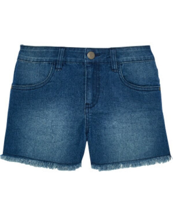 Bild 1 von Ausgefranste Shorts, Y.F.K., Slim-fit, jeansblau dunkel ausgewaschen