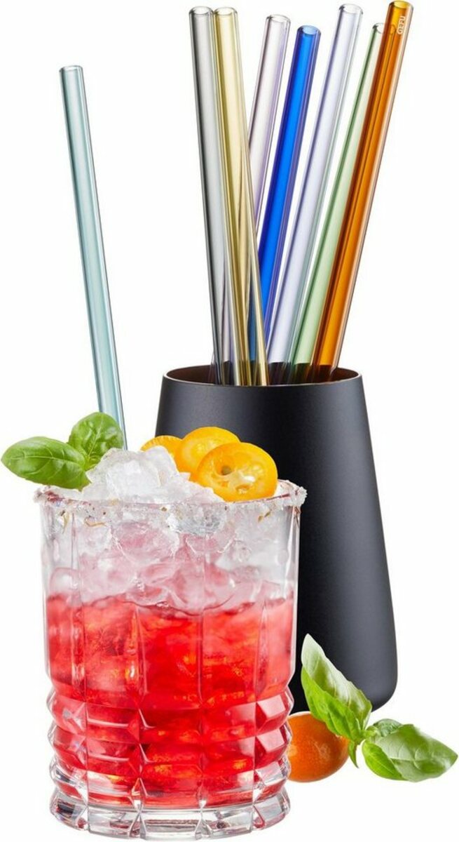 Bild 1 von GEFU Trinkhalme FUTURE, (Set, 8-tlg), inkl.. 1 Reinigungsbürste, Bunt