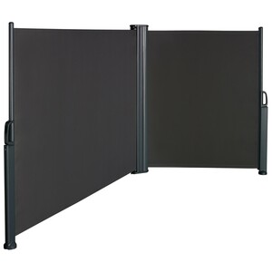 OBI Vertikalmarkise Cordoba 2-seitig je 300 cm x 150 cm Anthrazit