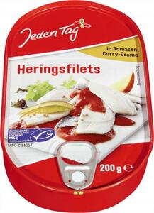 Jeden Tag Heringsfilets in Tomaten-Curry-Creme