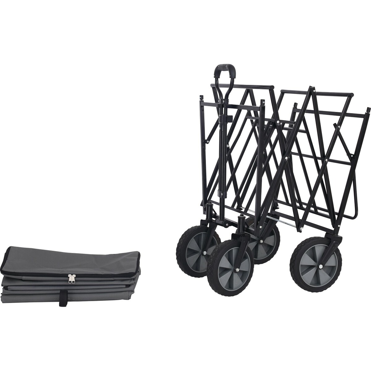 Bild 2 von Faltbarer Bollerwagen mit Dach Grau