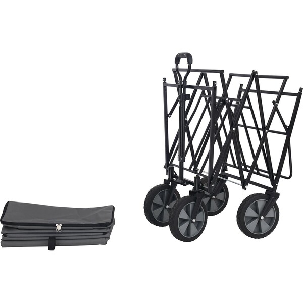 Bild 2 von Faltbarer Bollerwagen mit Dach Grau