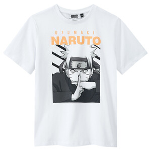 NARUTO Jungen T-Shirt mit Print WEISS
