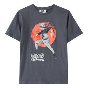 NARUTO T-Shirt mit großem Motiv DUNKELGRAU / ORANGE