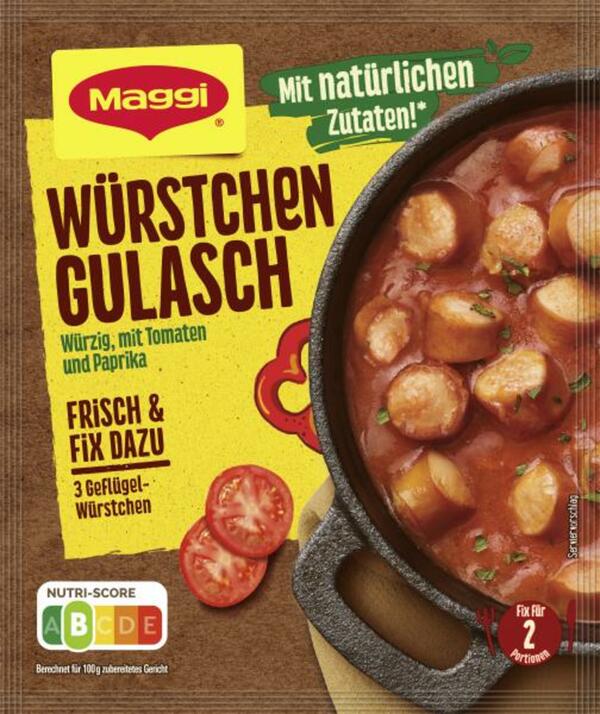 Bild 1 von Maggi Fix für Würstchen Gulasch