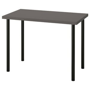 LINNMON / ADILS  Schreibtisch, dunkelgrau/schwarz 100x60 cm