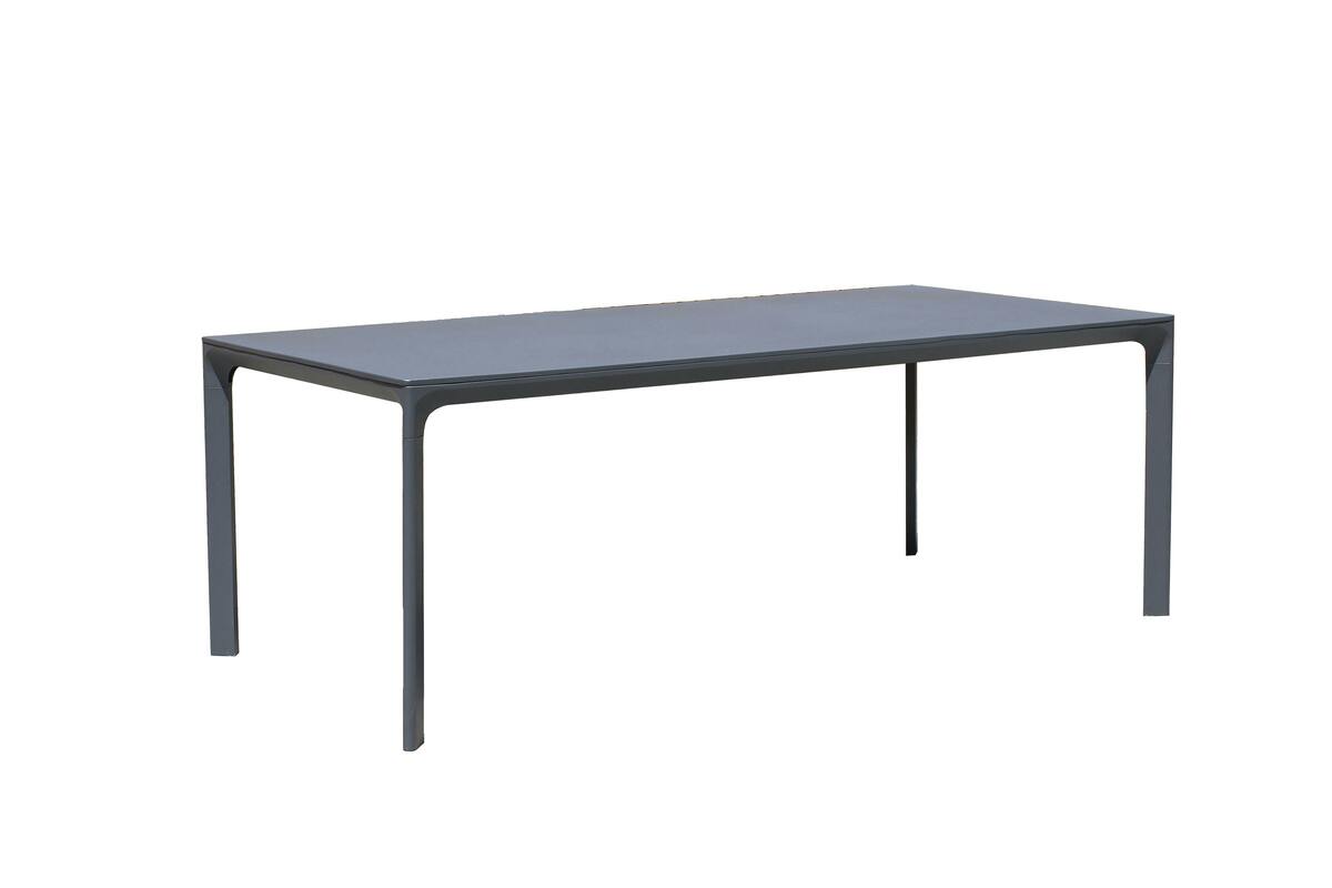 Bild 1 von Tarrington House Esstisch, Aluminium / Glas, 160 x 100 x 74 cm, bis zu 6 Personen, rechteckig, anthrazit