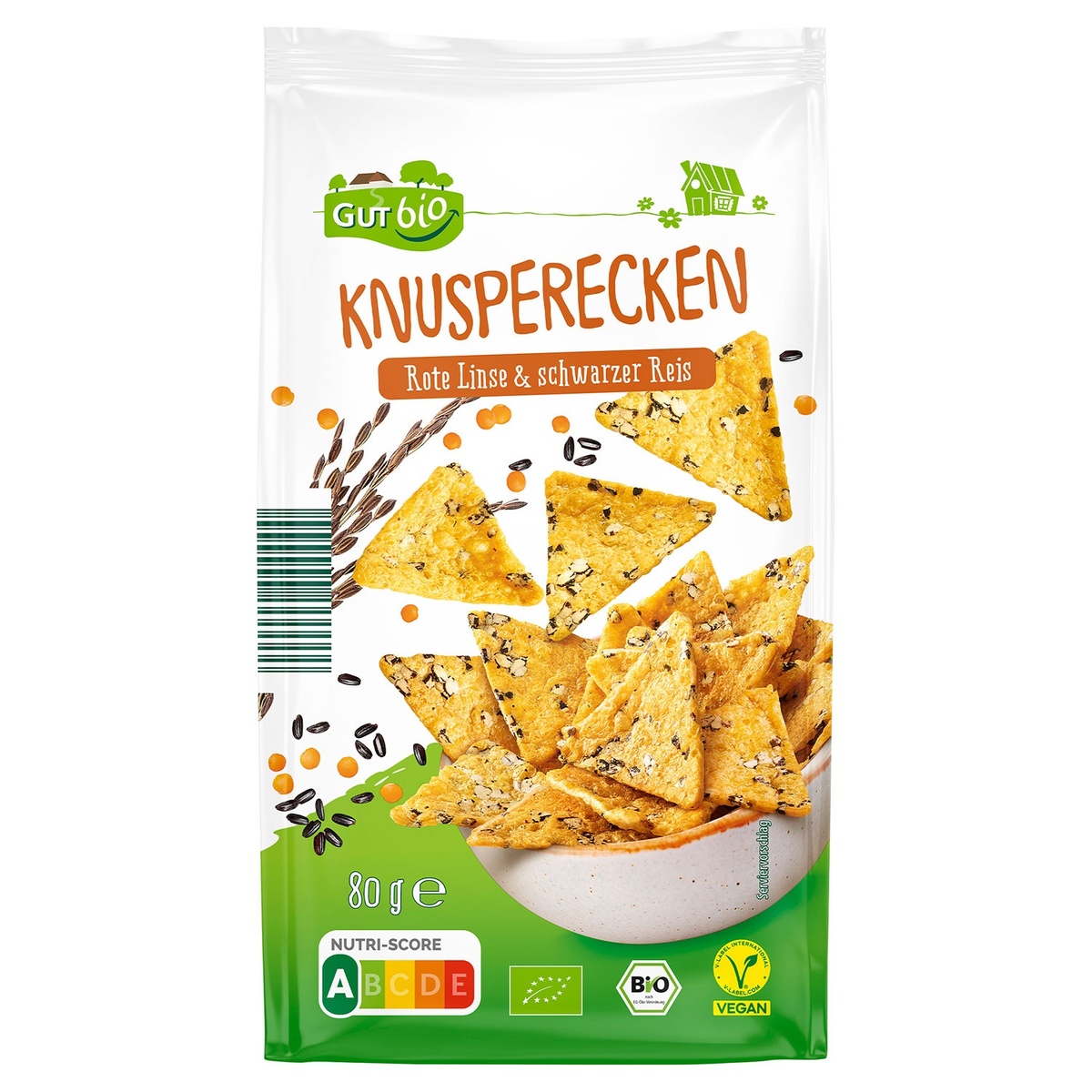 Bild 1 von GUT BIO Bio-Knusperecken 80 g