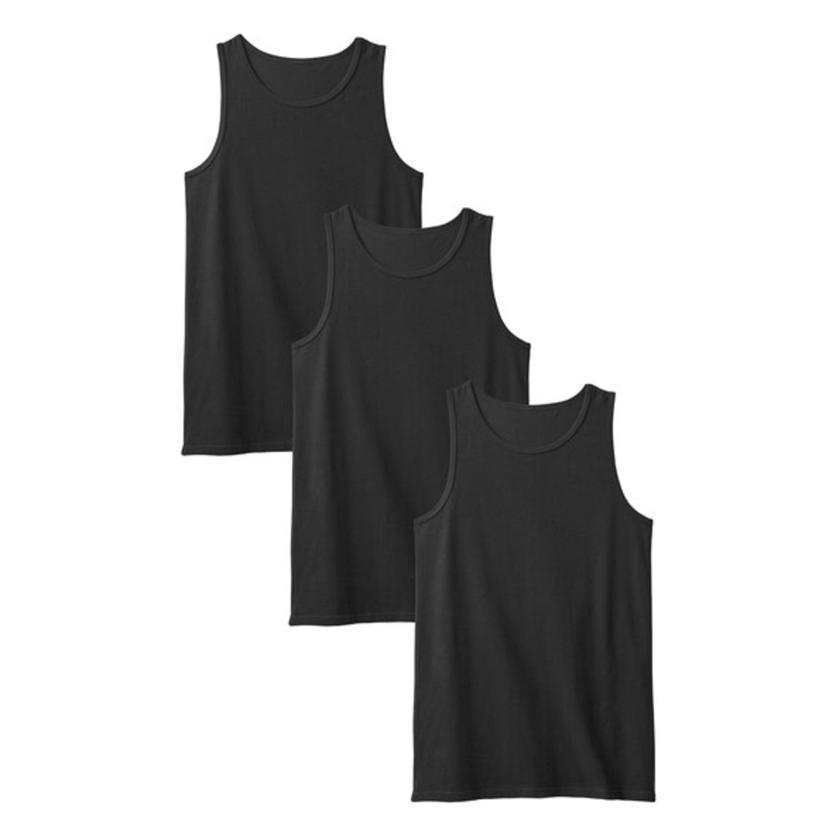 Bild 1 von Tanktops, schwarz, Xxl, 3er Set