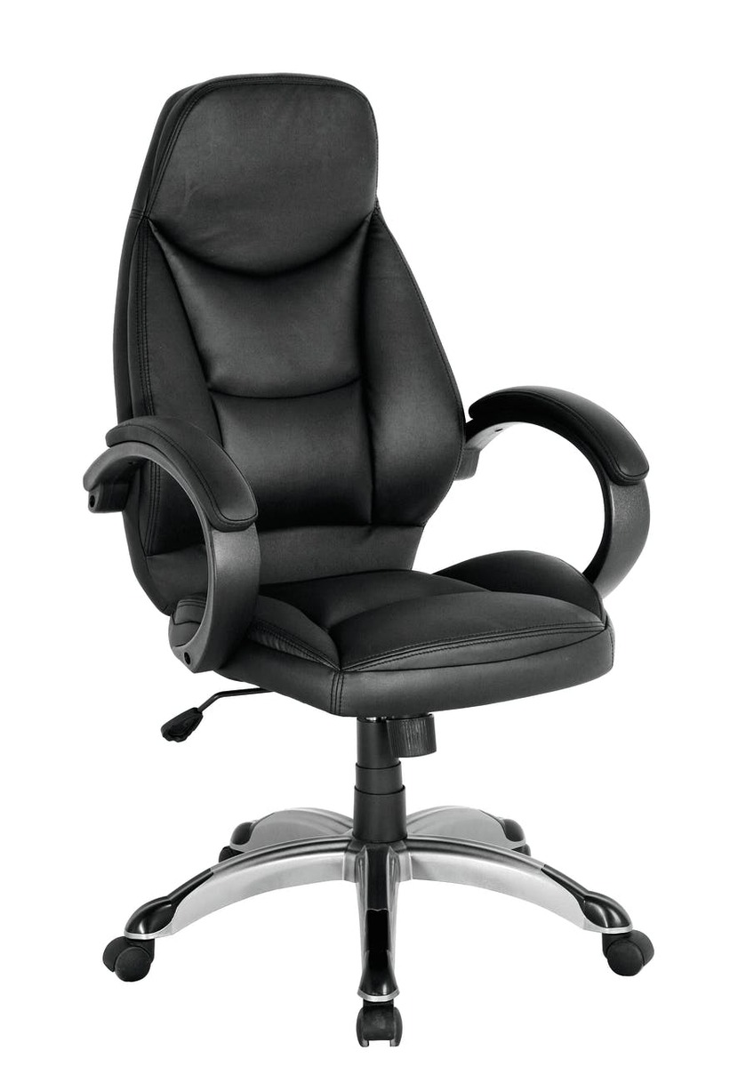 Bild 1 von SIGMA Bürostuhl, Polyurethane, 66 x 70.5 x 109 cm, Höhenverstellbarer Sitz, Mit Armlehnen, schwarz