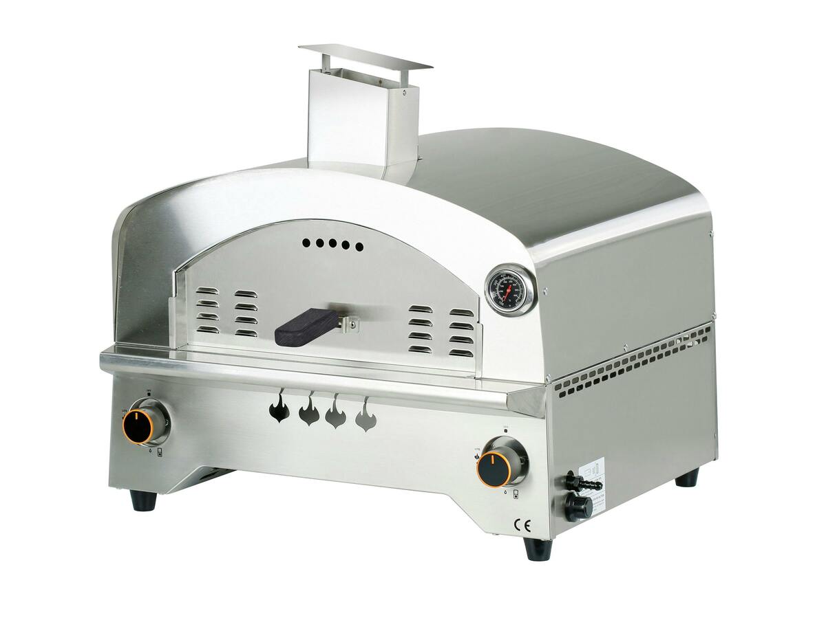 Bild 1 von Tarrington House Gas-Pizzaofen 2-Brenner Arino, Edelstahl, 57 x 55.5 x 54.2 cm, silber