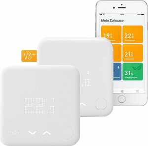 Tado »2x Smart Thermostat (wired) inkl. Internet Bridge V3+« Smart-Home Starter-Set