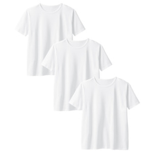 T-Shirts, weiß, M, 3er Set