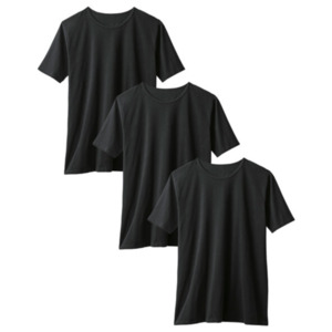 T-Shirts, schwarz, L, 3er Set