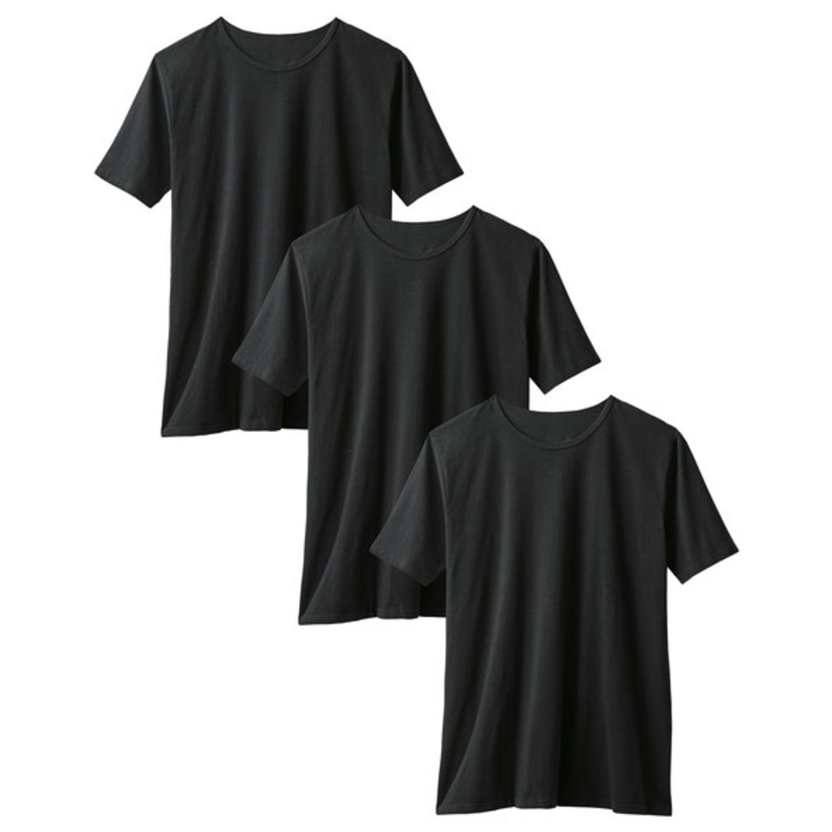 Bild 1 von T-Shirts, schwarz, L, 3er Set
