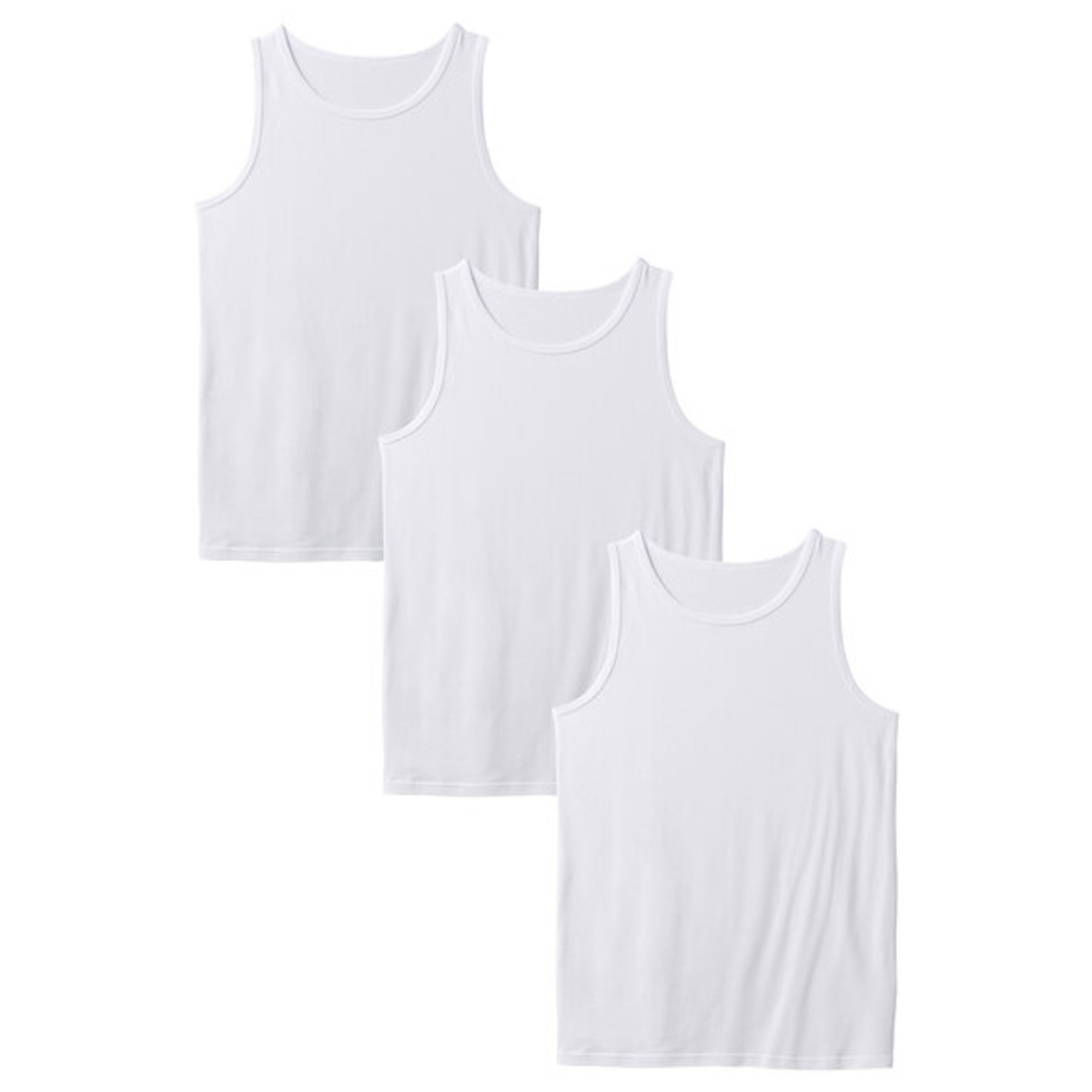 Bild 1 von Tanktops, weiß, Xxl, 3er Set