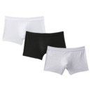 Bild 1 von Retro-Boxershorts, weiß/schwarz/grau, L, 3er Set