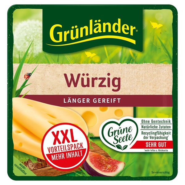 Bild 2 von GRÜNLÄNDER®  Käsescheiben 210 g