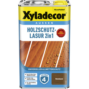 Xyladecor - 
            Xyladecor Holzschutzlasur 2in1 nussbaumfarben 2,5 l