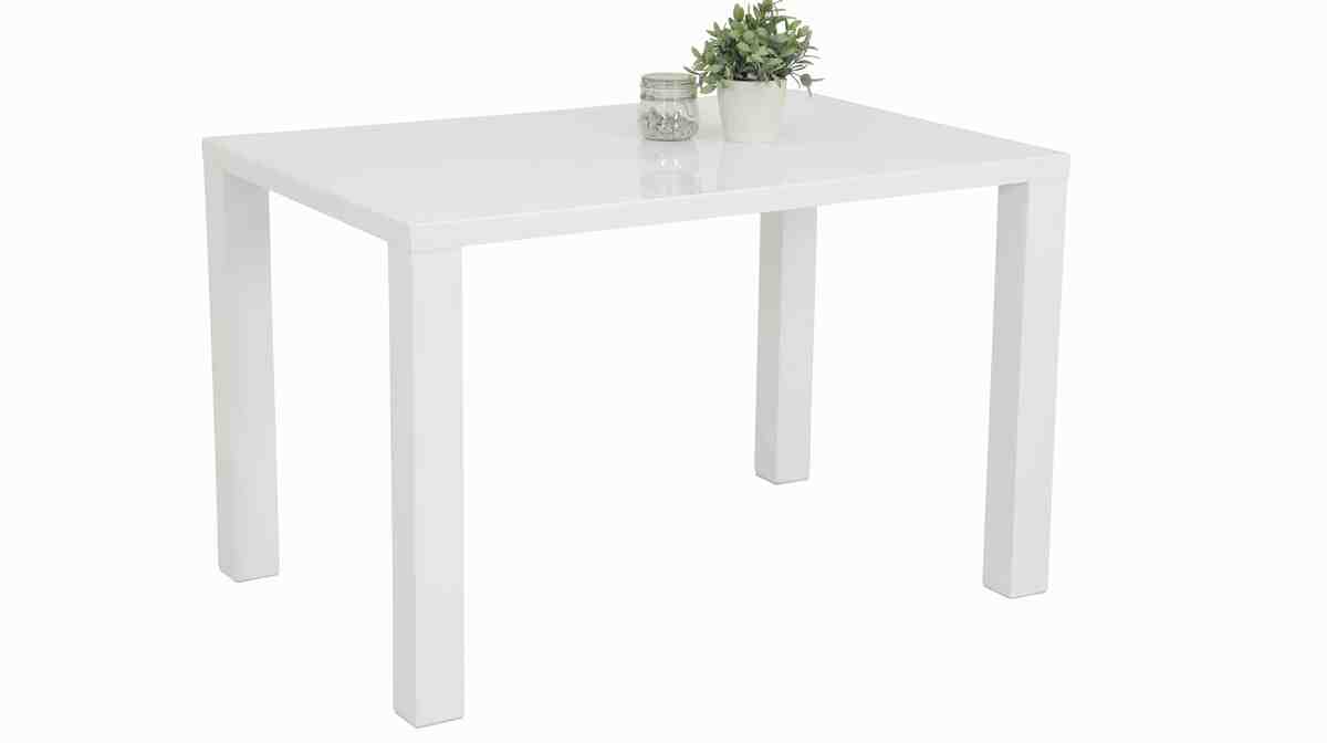 Bild 1 von Esstisch 120 x 80 cm hochglanz weiß - OLGA