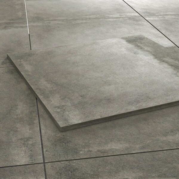 Bild 1 von TerrassenplatteFeinsteinzeug Vero 2.0 Zement Grau 80 cm x 80 cm