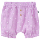 Bild 1 von Baby Musselin-Shorts mit Blümchen-Stickerei FLIEDER