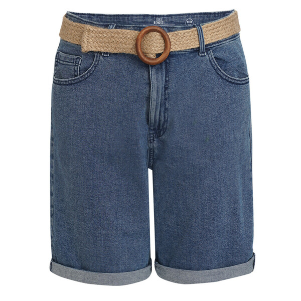 Bild 1 von Damen Jeansshorts mit Gürtel BLAU